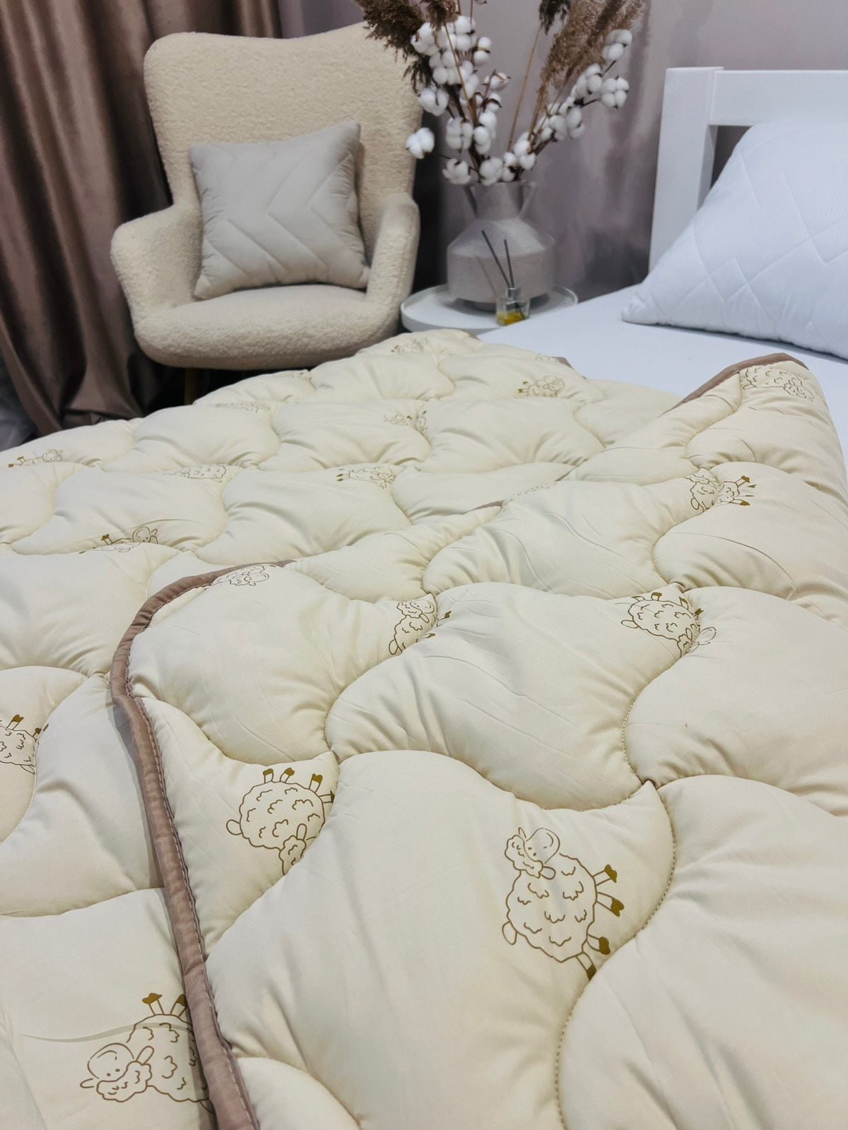 Winter blanket with eco-wool filling - SoftNature