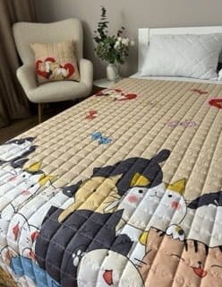SoftNature 135 × 200 Children's blanket Cats