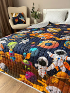 SoftNature 135 × 200 Children's blanket Space