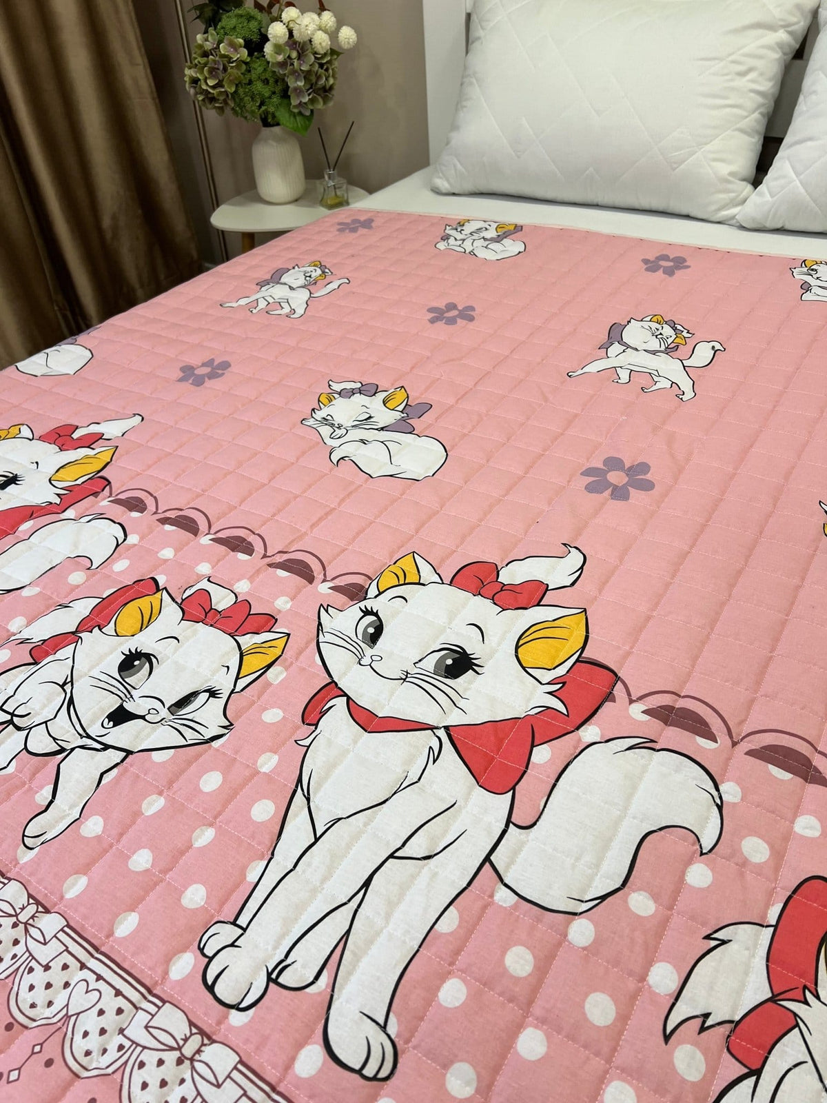 SoftNature 135 × 200 Children's blanket with a cat pattern