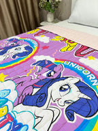 SoftNature 135 × 200 Children's blanket with a unicorn pattern