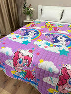 SoftNature 135 × 200 Children's blanket with a unicorn pattern