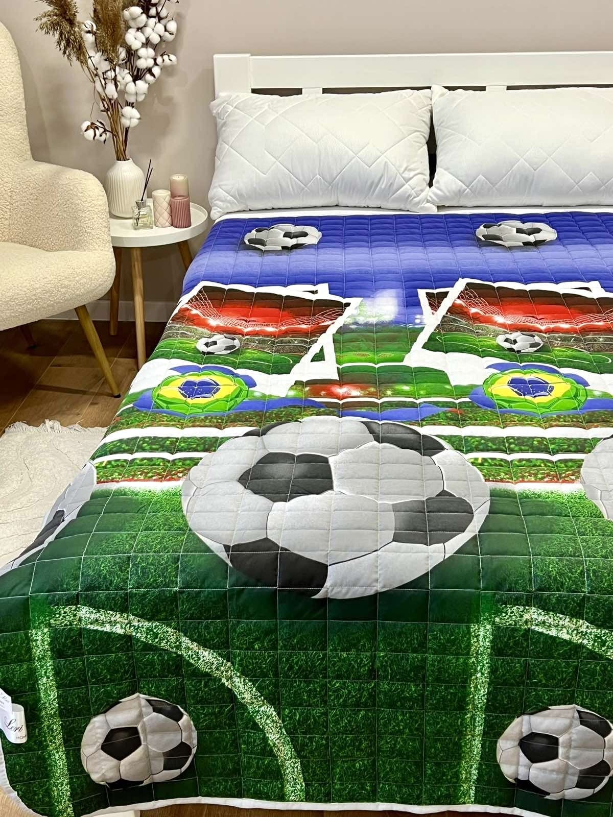 SoftNature 135 × 200 Children's football blanket