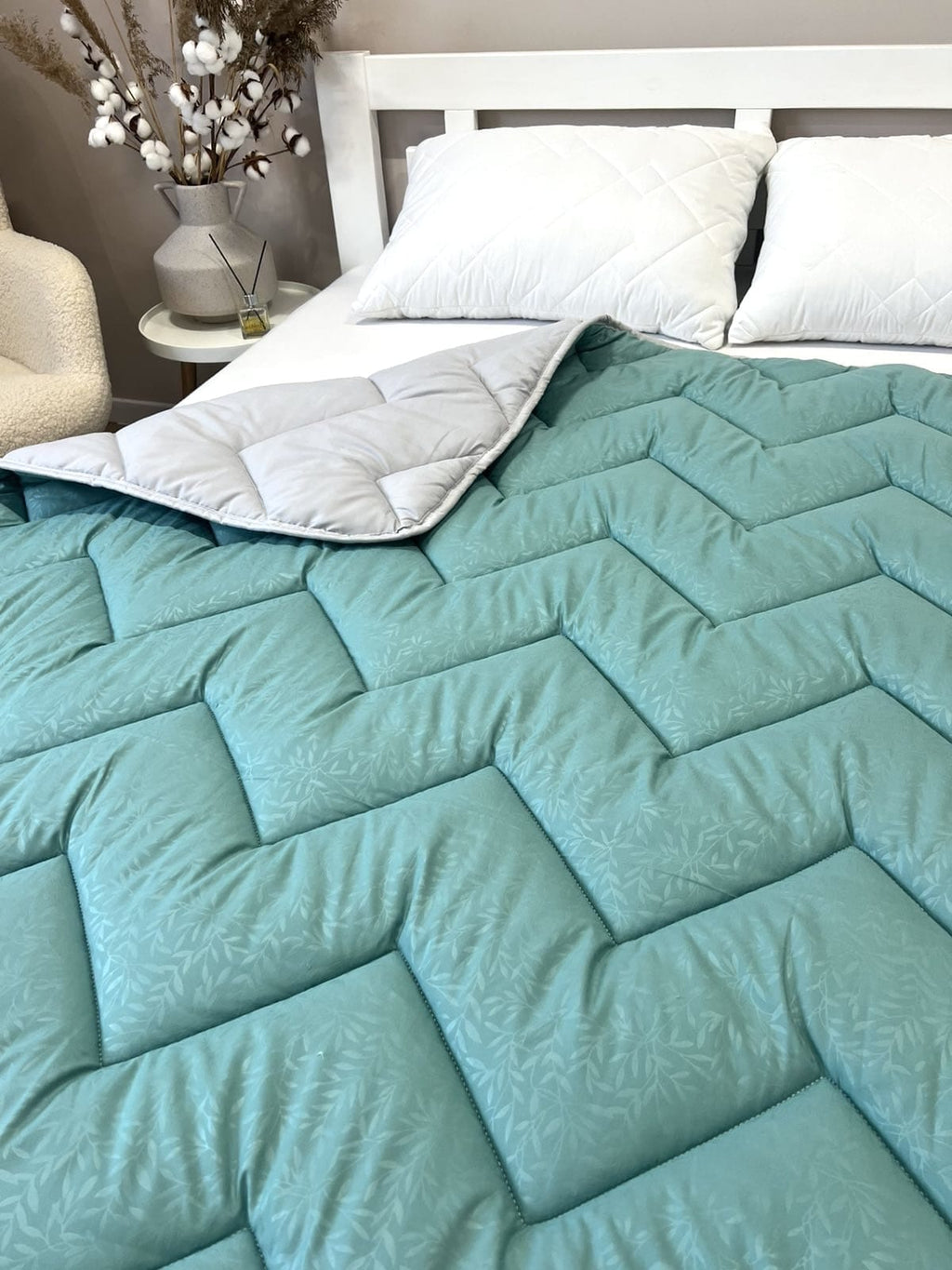 SoftNature Одеяло 180*220 Green holofiber filled duvet