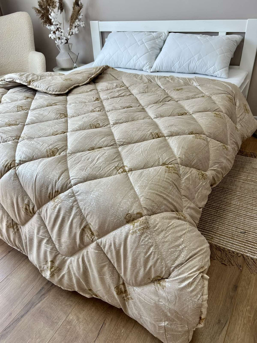 SoftNature Одеяло PURE WOOL blanket with eco wool filling