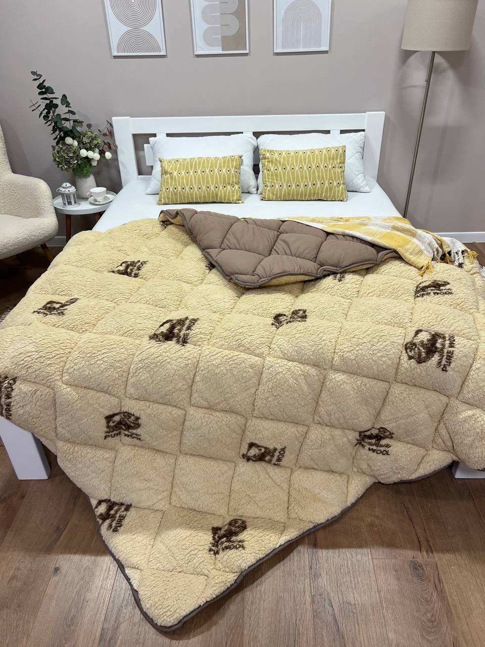 SoftNature Purvul eco fur blanket