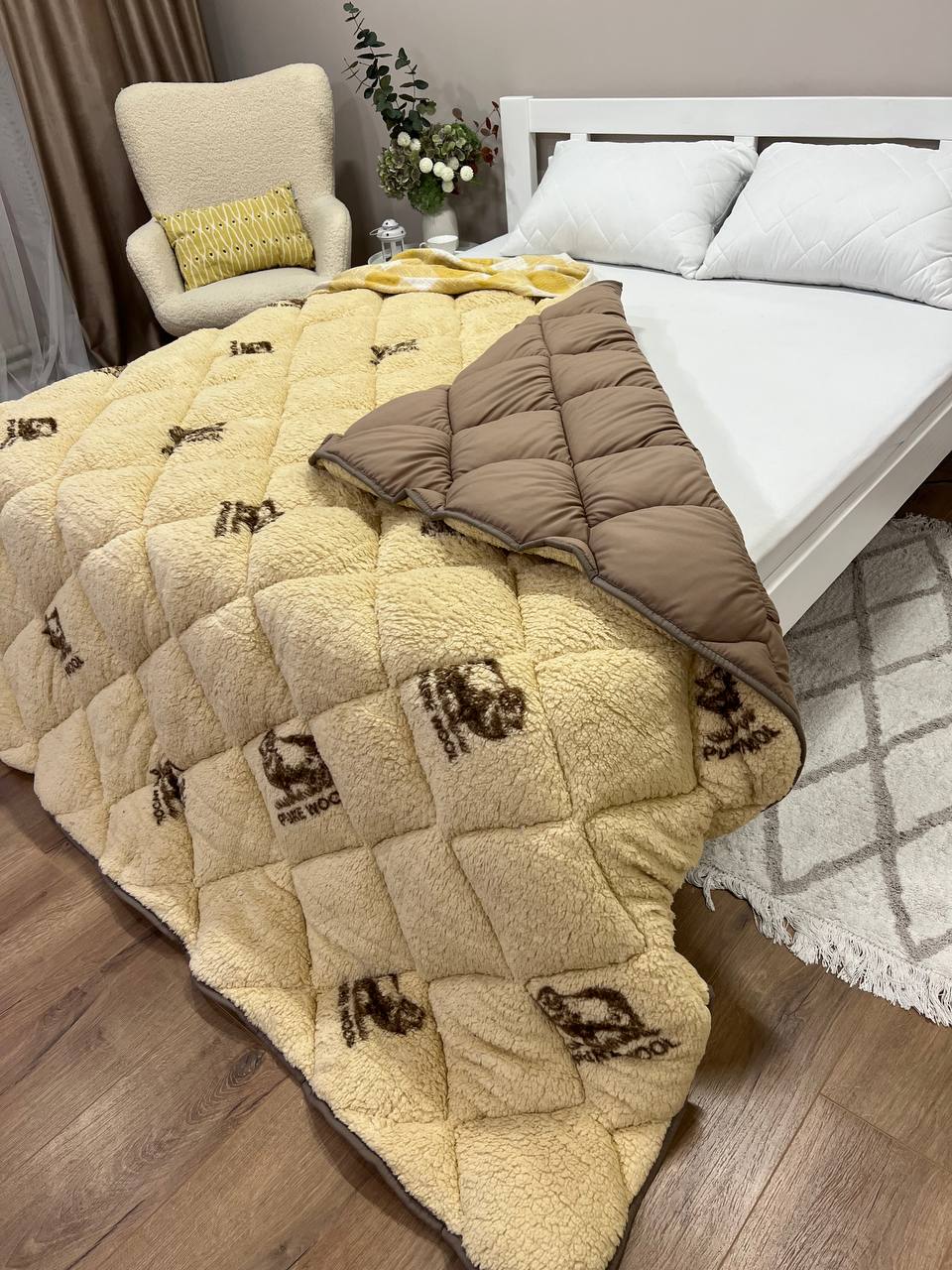 SoftNature Purvul eco fur blanket