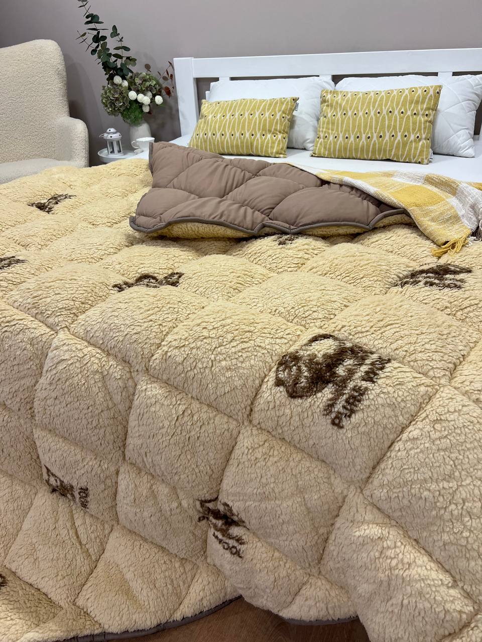 SoftNature Purvul eco fur blanket