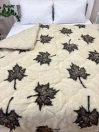 SoftNature Quilt with maple leaf pattern