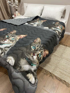 SoftNature Summer quilt with 3-D pattern