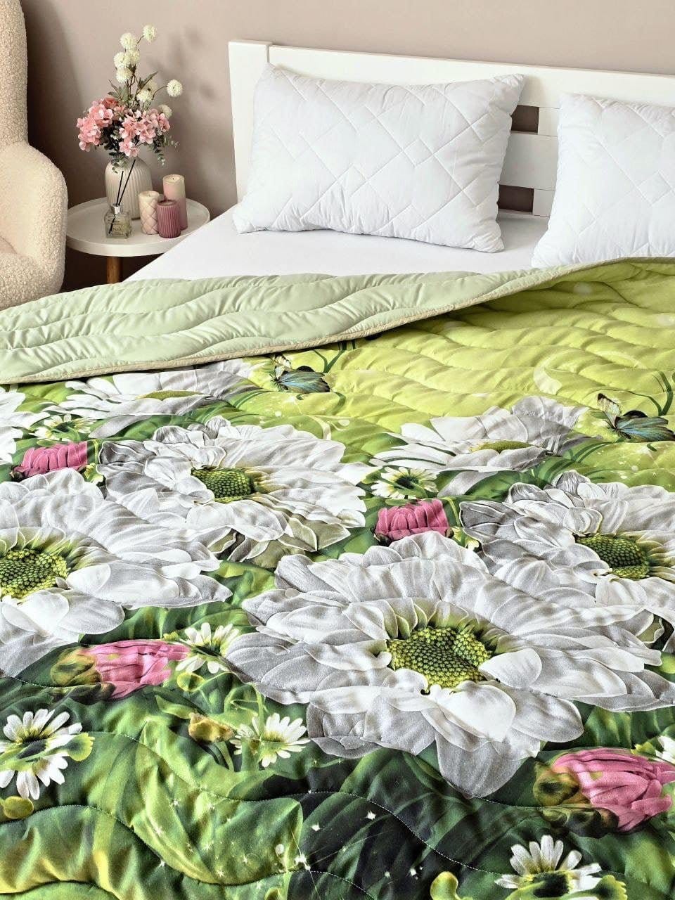 SoftNature Summer quilt with 3-D pattern