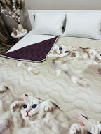 SoftNature Summer quilt with 3-D pattern