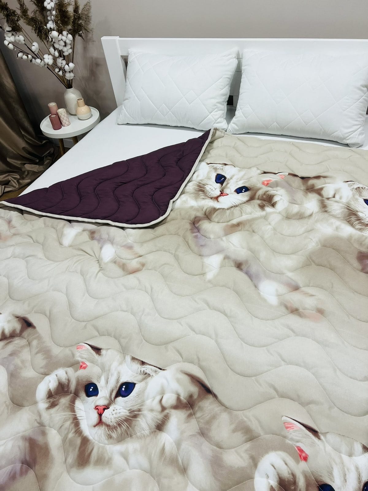 SoftNature Summer quilt with 3-D pattern