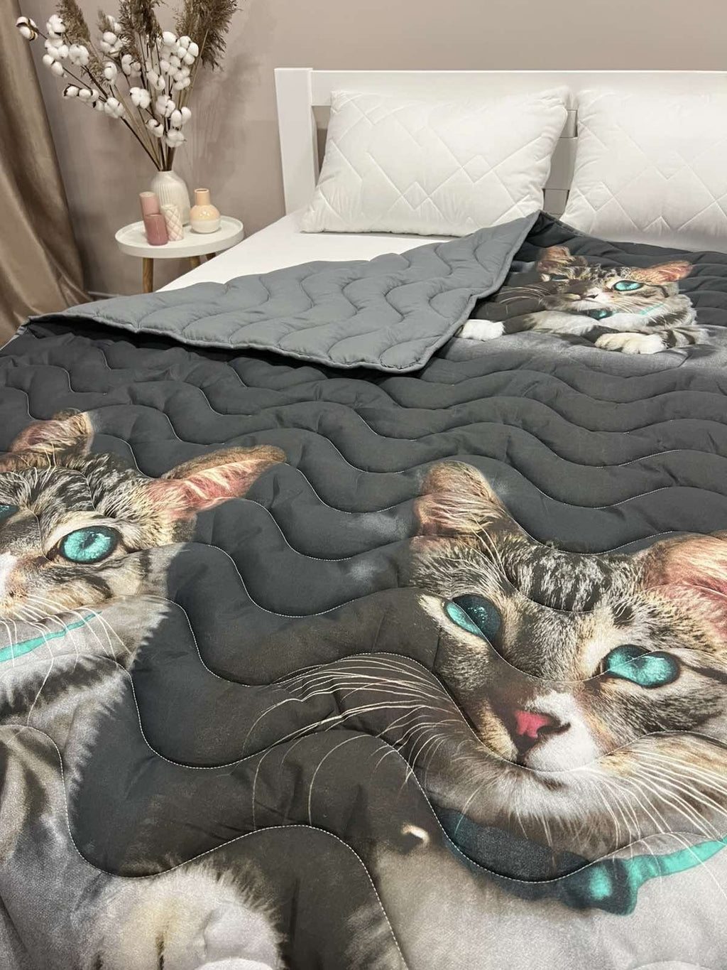 SoftNature Summer quilt with 3-D pattern