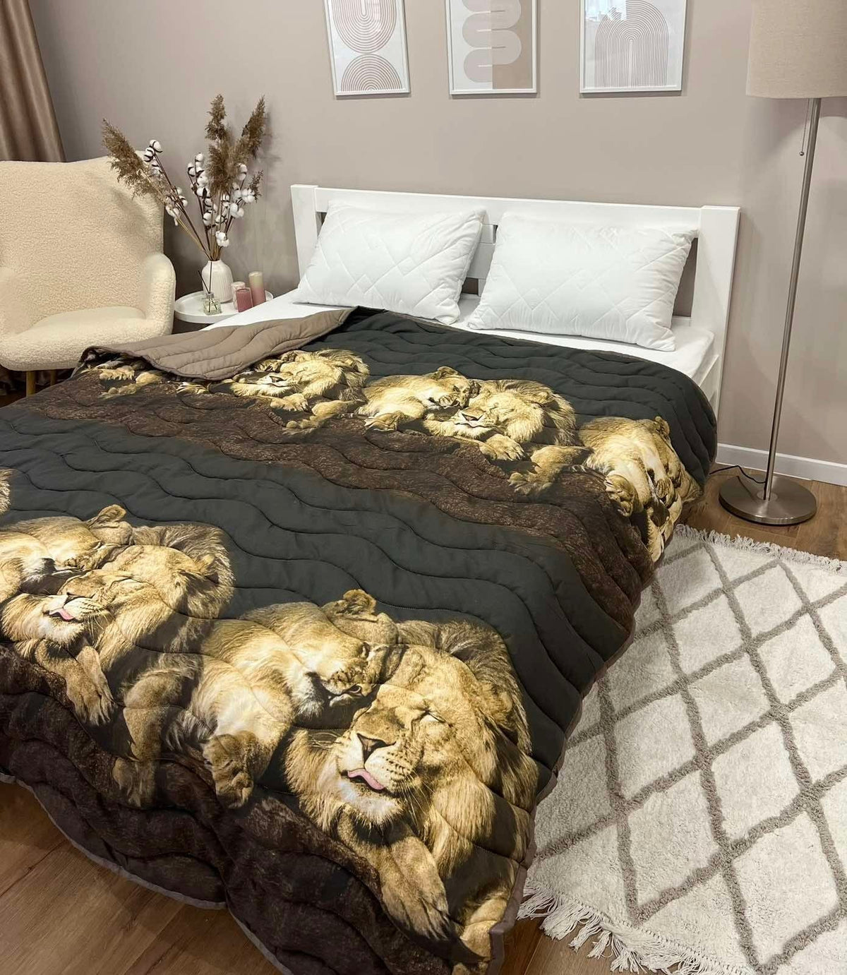 SoftNature Summer quilt with 3-D pattern