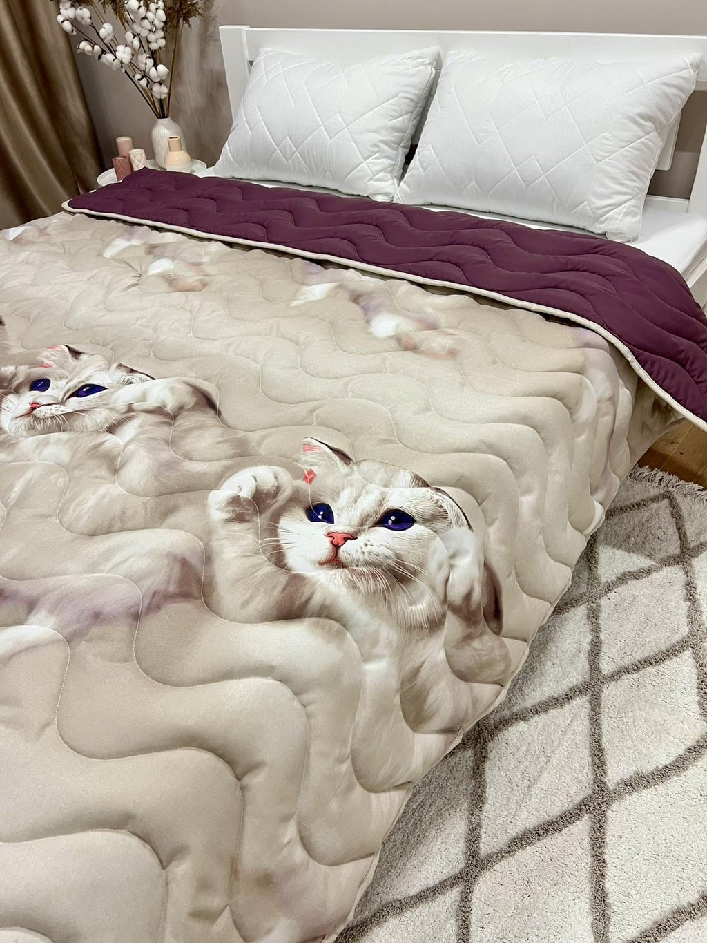 SoftNature Summer quilt with 3-D pattern