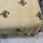 SoftNature плед Velour bedspread with a “Pure vool” pattern