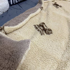 SoftNature плед Velour bedspread with a “Pure vool” pattern