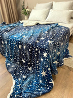 SoftNature плед Velour bedspread with a star pattern