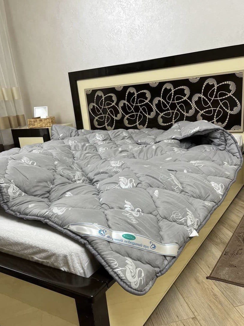 SoftNature Winter blanket with Eco Down filling, gray