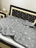 SoftNature 155*220 Winter blanket with Eco Down filling, gray