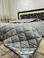 SoftNature Winter blanket with Eco Down filling, gray